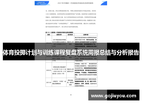 体育投掷计划与训练课程复盘系统周报总结与分析报告