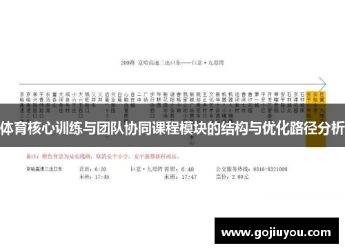 体育核心训练与团队协同课程模块的结构与优化路径分析